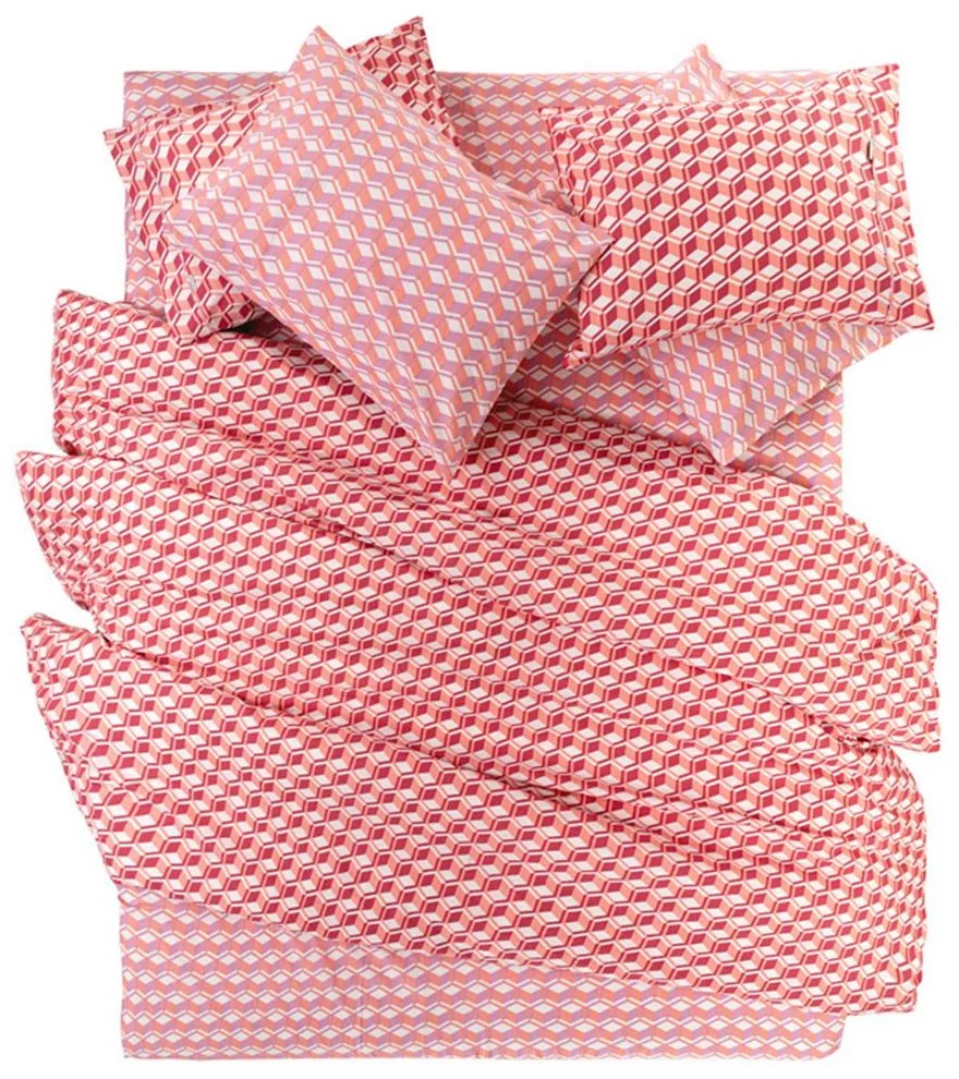 Σεντόνια Monroe (Σετ 4τμχ) Tomato Guy Laroche King Size 270x265cm 100% Cotton Percale
