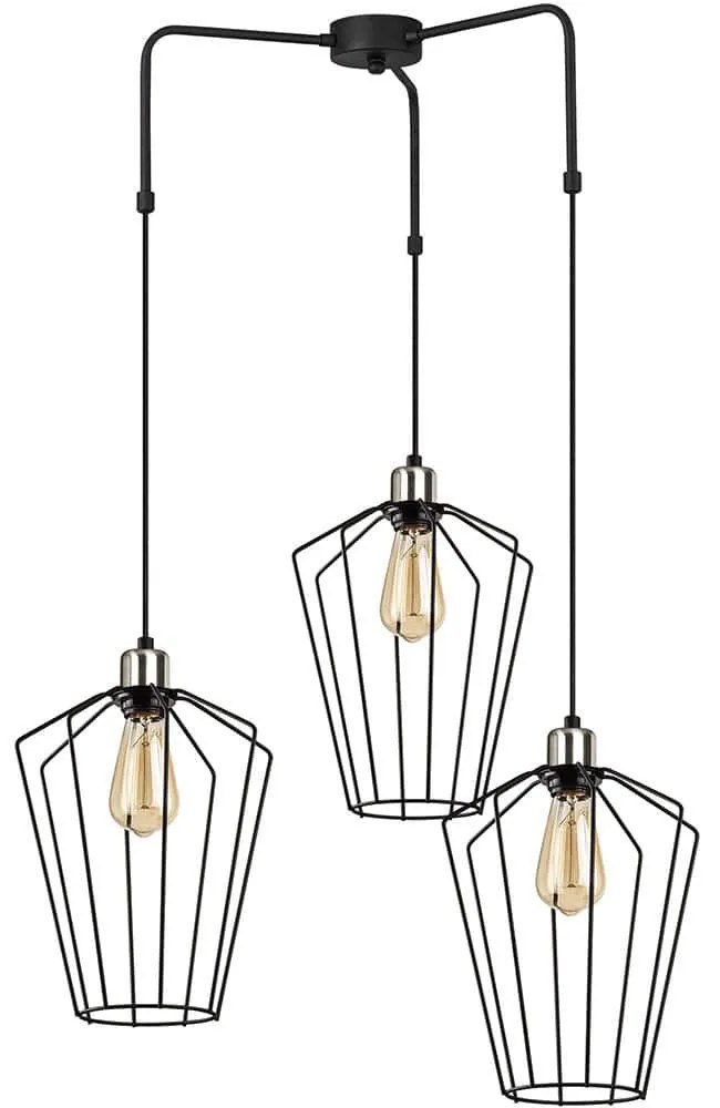 Φωτιστικό Οροφής Fener 892OPV1477 68x25x100cm 3xE27 40W Black Opviq