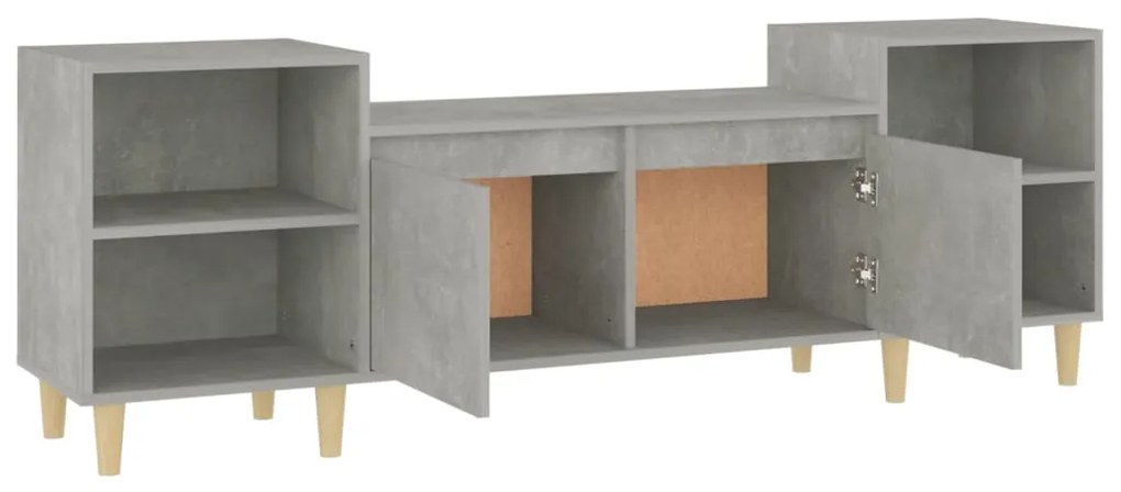 vidaXL Έπιπλο Τηλεόρασης Γκρι Σκυρ. 160x35x55 εκ. Επεξ. Ξύλο