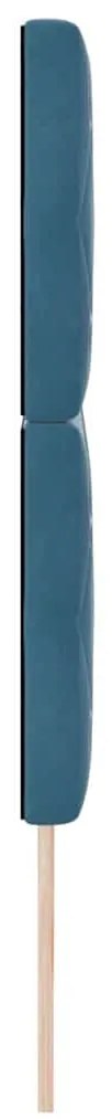 vidaXL Βελούδινο Κεφαλάρι Argyle Σκούρο Μπλε 180 cm Βελούδο