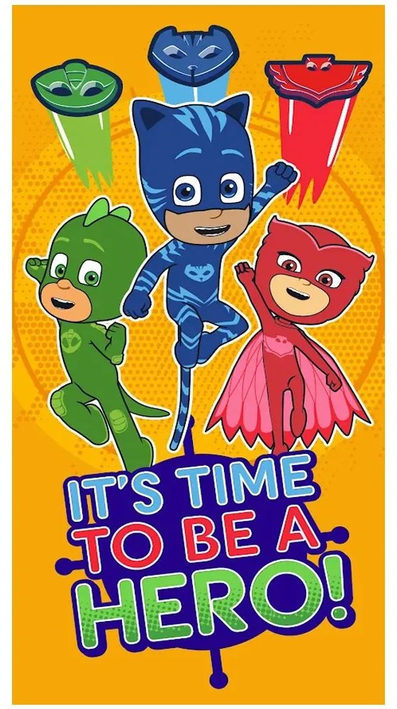 Πετσέτα Παιδική Βελουτέ PJ Masks 2 Multi Viopros Σώματος 70x140cm 100% Cotton