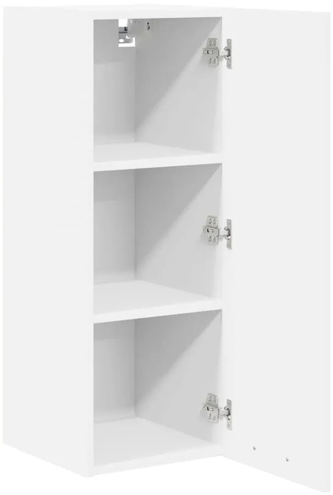 vidaXL Κρεμαστό ντουλάπι με αποθήκευση 2 pcs Λευκό 30 x 31 x 80 εκ.