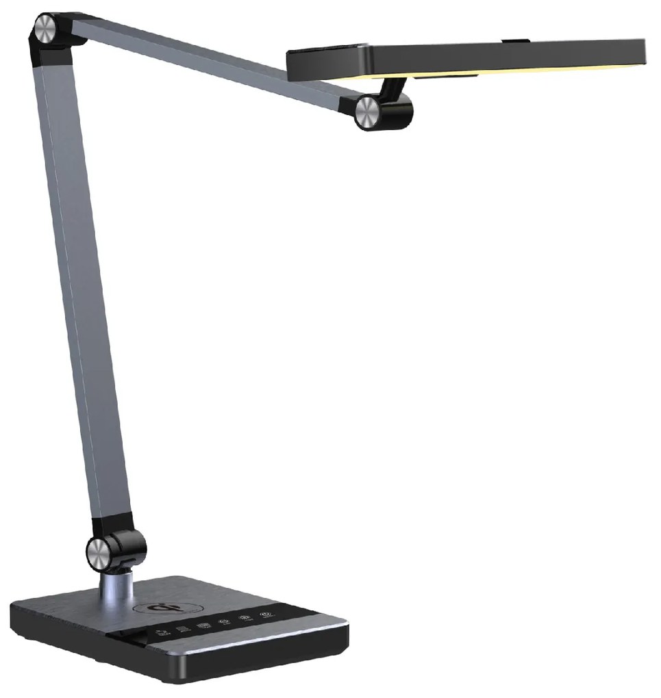 ΦΩΤΙΣΤΙΚΟ ΓΡΑΦΕΙΟΥ LED BLAIN PRO HM4461.02 ΜΑΥΡΟ ΜΑΤ ABS 35x43,9Υεκ.