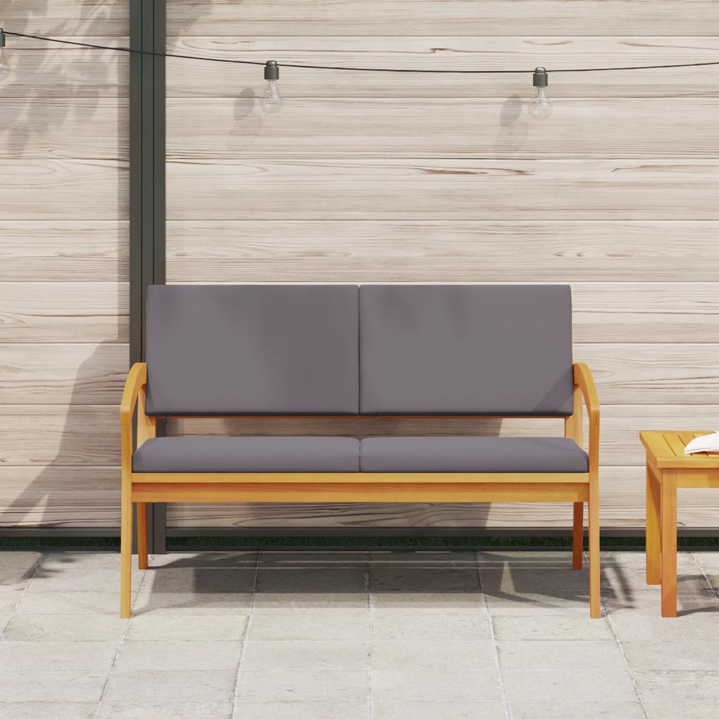 vidaXL Πάγκος Κήπου  με Μαξιλάρια 115x70x72 εκ. από Μασίφ Ξύλο Ακακίας