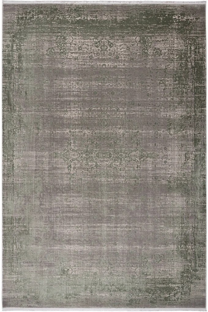 Χαλί Enigma 37719 40 Grey-Green Βιοκαρπέτ 160X230cm