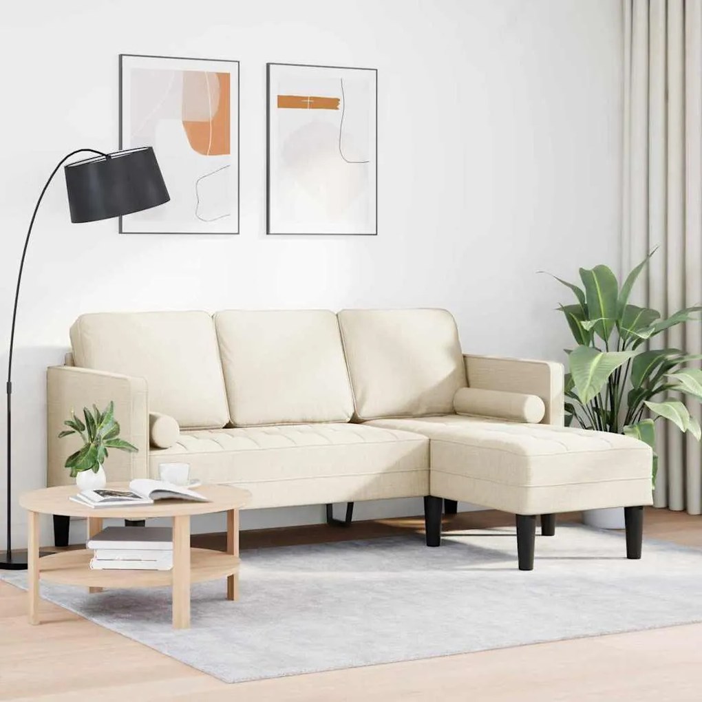 vidaXL Σετ Καναπέ Λινό 173 x 131 x 67 εκ ύφασμα