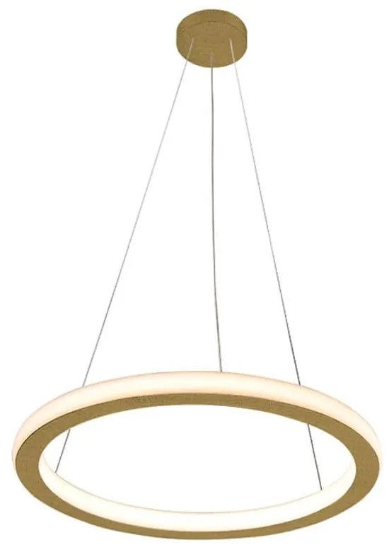 Φωτιστικό Οροφής Κρεμαστό 01381-03 32W LED 3000K 2550Lm D40cm Oxidized Gold Luma