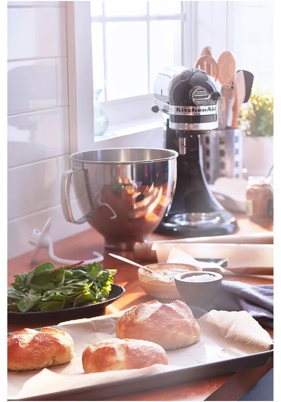 Πλανητικό mixer Artisan Elegance KitchenAid 5KSM175PSEOB, 300 W, 4,8 l, Direct drive, 10 ταχύτητες, Onyx Black