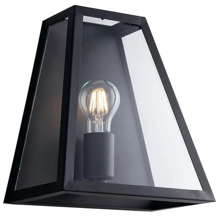 Φωτιστικό Τοίχου - Απλίκα I-Lexington-AP Black Luce Ambiente Design Metal, Glass