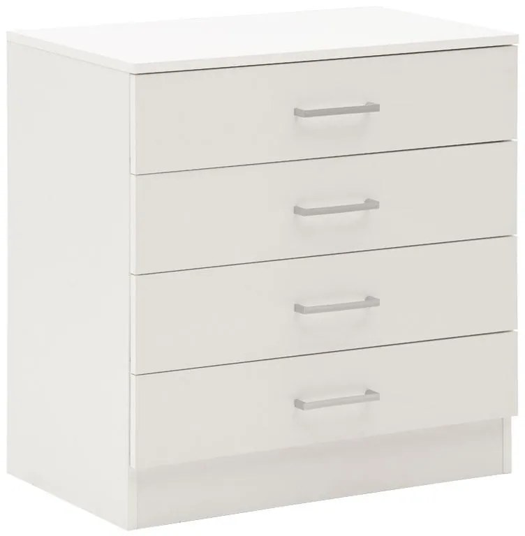 Συρταριέρα Elise με 4 συρτάρια λευκό 69x40x71εκ 69x40x71 εκ.