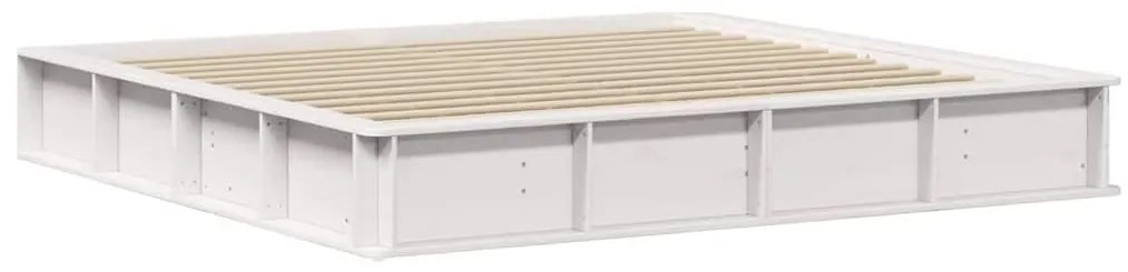 vidaXL Σκελετός Κρεβατιού Λευκό 180 x 200 cm Στερεά ξυλεία πεύκου