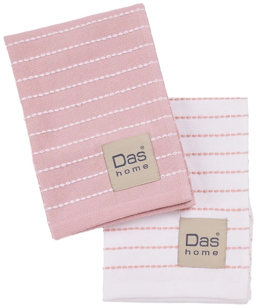 Ποτηρόπανα (Σετ 2τμχ) Das Home Kitchen 0823
