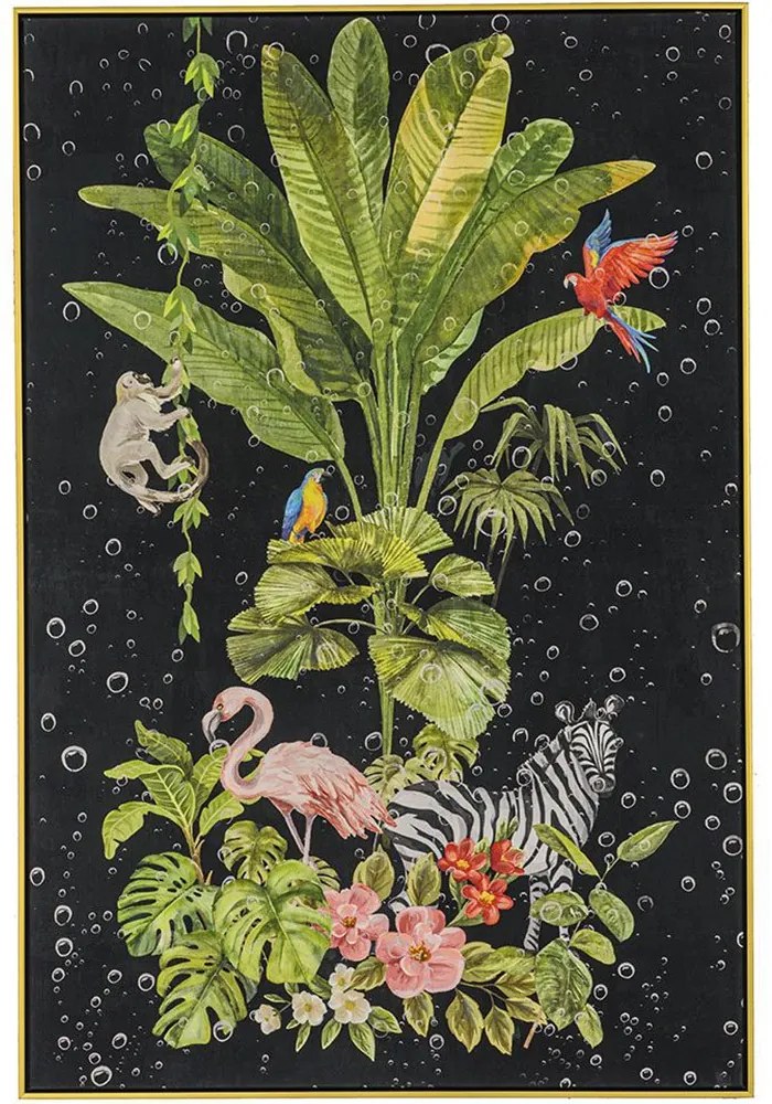 Πίνακας Ελαιογραφία Με Ζωάκια 80787 82x122cm Multi Κάθετοι Καμβάς