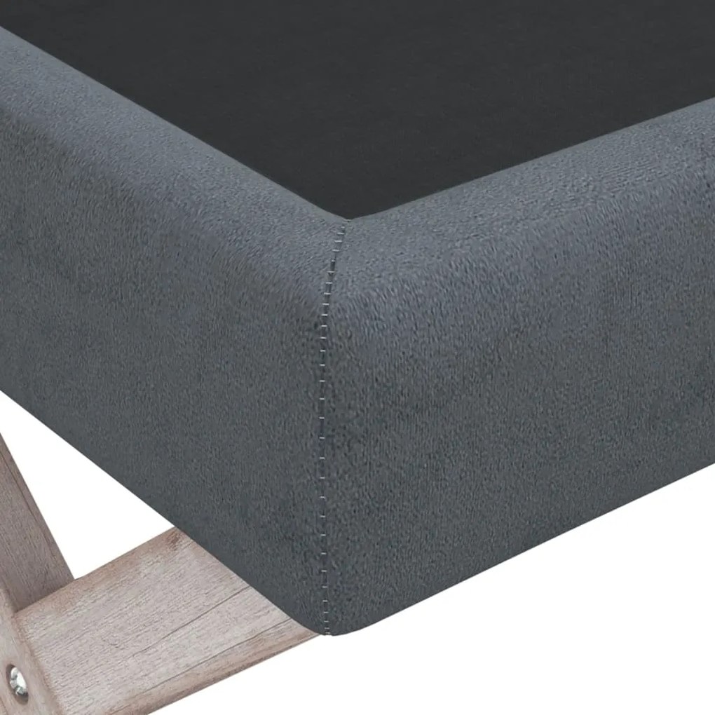 vidaXL Σκαμπό Αποθήκευσης Σκούρο Γκρι 110 x 45 x 49 εκ. Βελούδινο