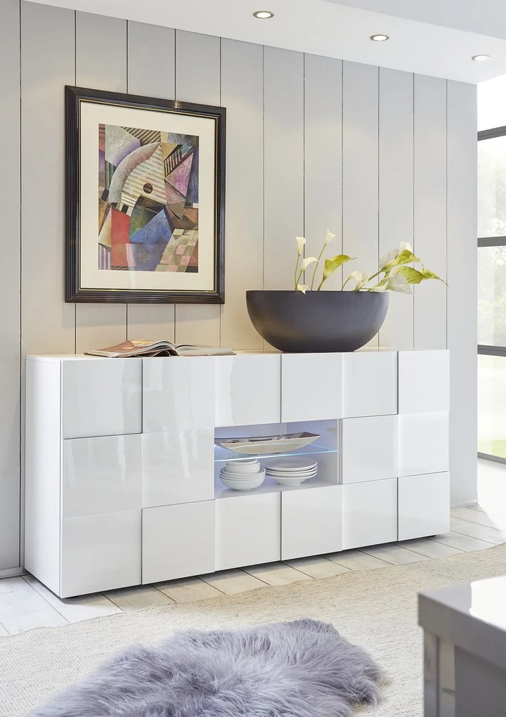Έπιπλο Τηλεόρασης Λευκό 121x43x57