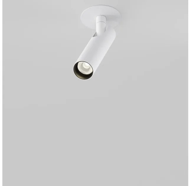 Χωνευτό Σποτ Φωτιστικό Οροφής LED 6W Λευκό 12,5cm Downlight Focus T C141RS-L125-6W3K-W Maytoni C141RS-L125-6W3K-W
