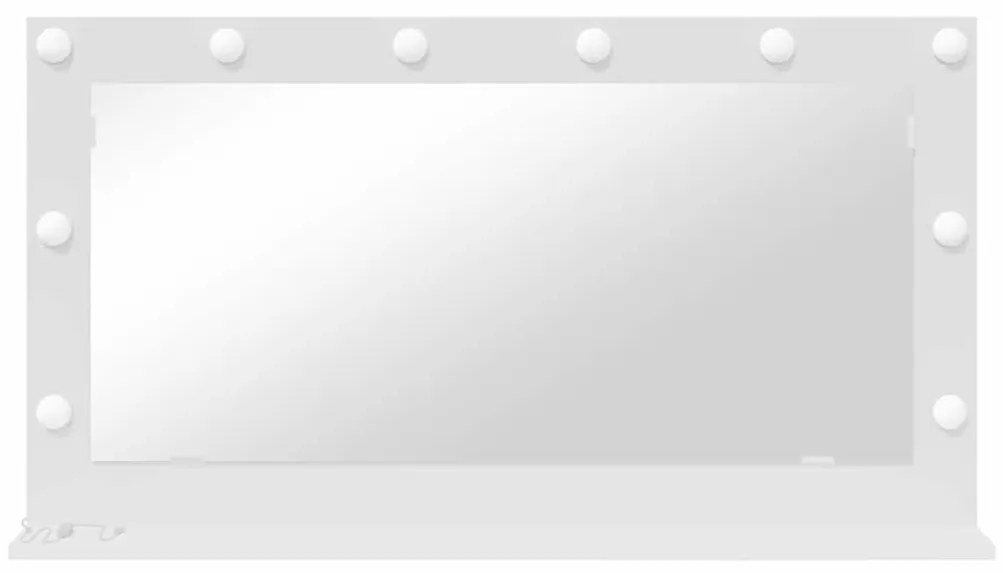 vidaXL καθρέφτης Vanity με LED Φώτα Λευκό 100x55x18 εκ.