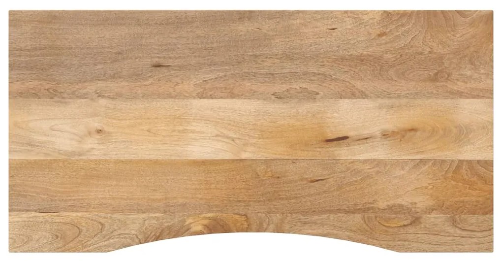 vidaXL Επιφάνεια Γραφείου Καμπύλη 120x60x2,5 εκ Μασίφ Ακατ. Μάνγκο
