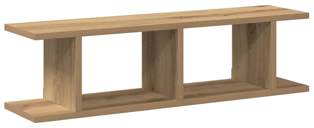 vidaXL Ραφιέρες Τοίχου 2 τεμ. Αρτισιανή Δρυς 75x18x20εκ. Επεξεργ. Ξύλο
