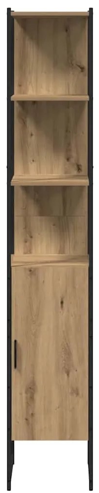 vidaXL Σετ Επίπλων Μπάνιου με ράφι 3 pcs Καφέ 33 x 33 x 185.5 εκ
