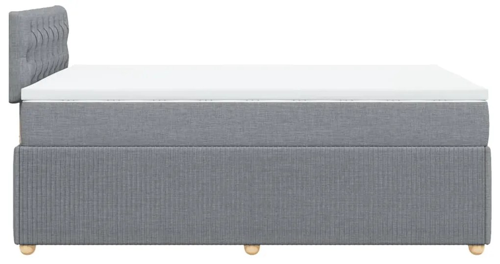 ΚΡΕΒΑΤΙ BOXSPRING ΜΕ ΣΤΡΩΜΑ ΑΝΟΙΧΤΟ ΓΚΡΙ 120X200 ΕΚ. ΥΦΑΣΜΑΤΙΝΟ 3287430