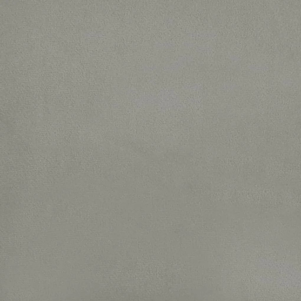 Κεφαλάρι με Πτερύγια Ανοιχτό Γκρι 83x16x78/88 εκ. Βελούδινο - Γκρι