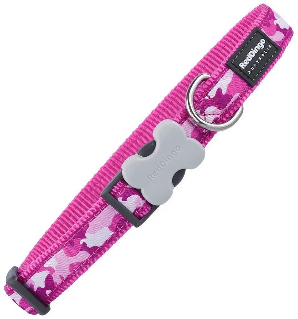 Κολλάρο Σκύλου Red Dingo Καμουφλάζ Φούξια 20-32 cm