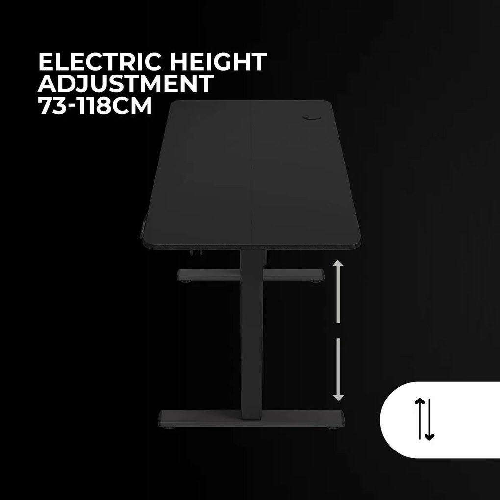 Γραφείο Gaming Mars Gaming ERGO Μαύρο