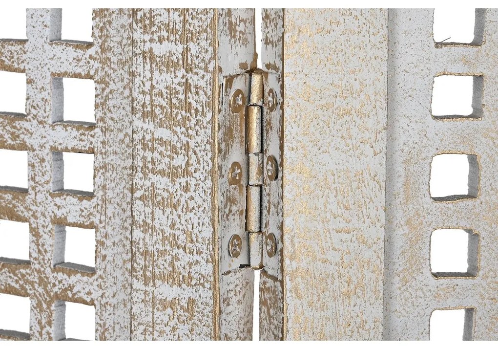 Παραβάν DKD Home Decor Λευκό Ξύλο από Μάνγκο Ξύλο MDF 150 x 2 x 180 cm