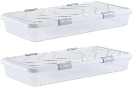 VEVOR Under Bed Storage with Wheels 39.8x20.1x5.9 In Rolling Storage Bags 2 Pack