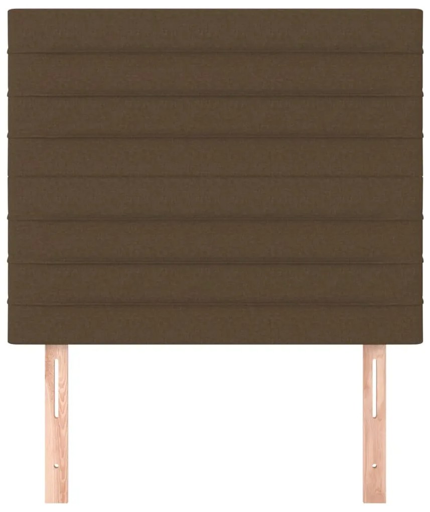 vidaXL Κεφαλάρια Κρεβατιού 2 τεμ. Σκ. Καφέ80 x 5 x 78/88εκ. Υφασμάτινο