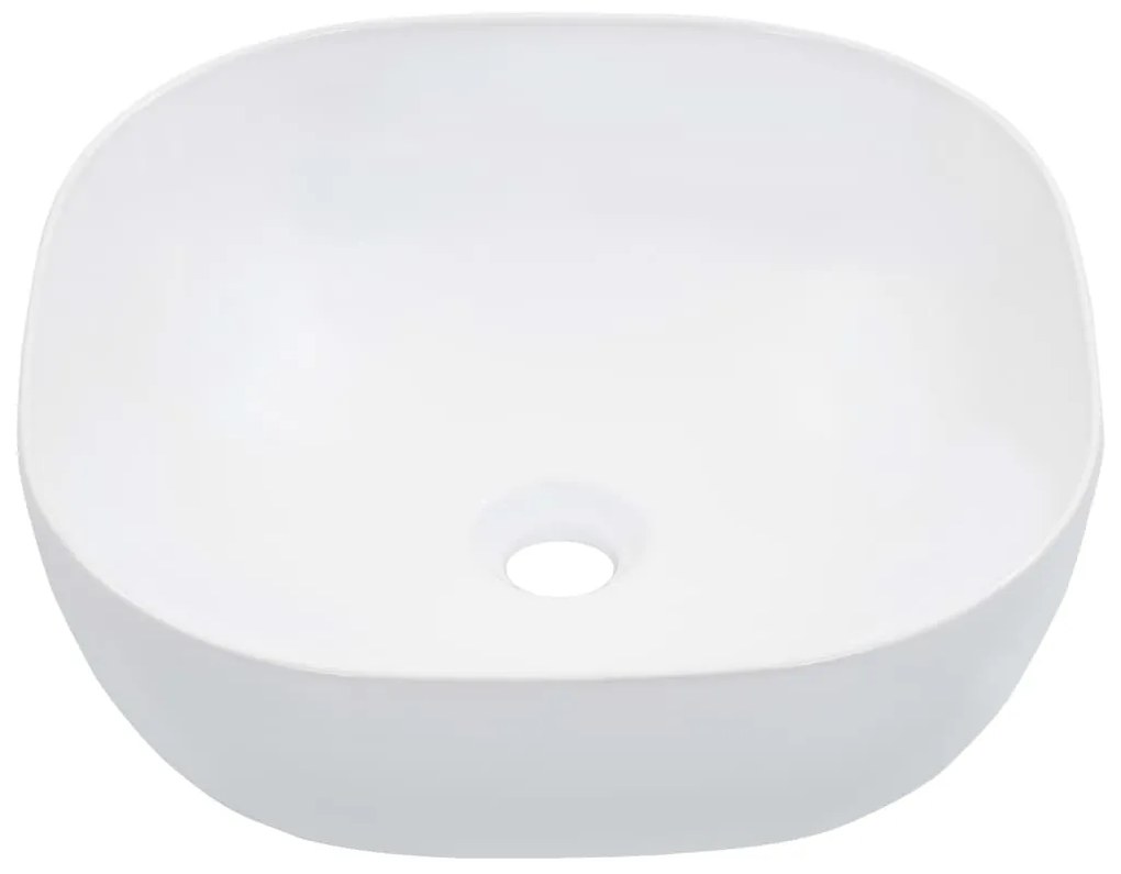 vidaXL Νιπτήρας Λευκός 42,5 x 42,5 x 14,5 εκ. Κεραμικός