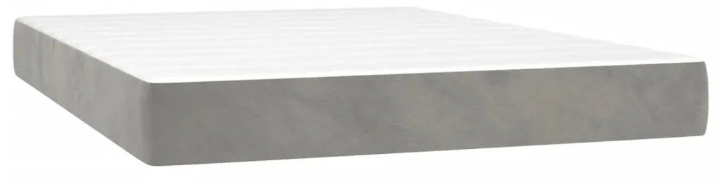 ΚΡΕΒΑΤΙ BOXSPRING ΜΕ ΣΤΡΩΜΑ ΑΝΟΙΧΤΟ ΓΚΡΙ 140X200 ΕΚ. ΒΕΛΟΥΔΙΝΟ 3141485