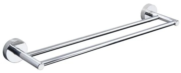 KARAG UNO 1262 Διπλή Πετσετοκρεμάστρα Χρωμέ Ανοξείδωτο Ατσάλι 60cm