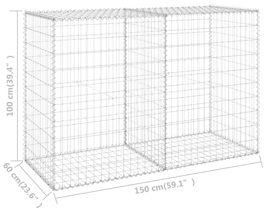 ΣΥΡΜΑΤΟΚΙΒΩΤΙΟ ΤΟΙΧΟΣ 150X60X100 ΕΚ. ΓΑΛΒΑΝ.ΧΑΛΥΒΑΣ + ΚΑΛΥΜΜΑΤΑ 147814