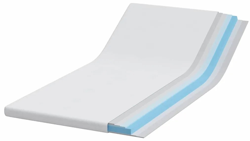 vidaXL Στρώμα επικάλυψης Λευκό 120 x 200 cm Υφασμα Jacquard