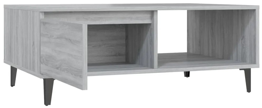 vidaXL Τραπεζάκι Σαλονιού Γκρι Sonoma 90x60x35 εκ. Επεξεργασμένο Ξύλο