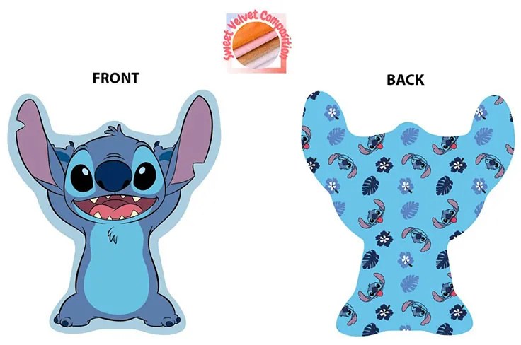 Διακοσμητικό Μαξιλάρι Βελουτέ 2 Όψεων Dimcol Stitch 682 Sky Blue 20cm