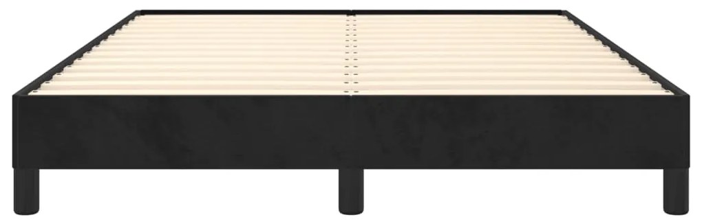 vidaXL Σκελετός Κρεβατιού Χωρίς Στρώμα Μαύρο 140x200 εκ. Βελούδινο