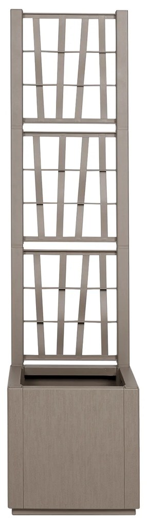 vidaXL Γλάστρα για Κήπο με Πλέγμα Ανοιχτό Καφέ 36x36x140 εκ PP
