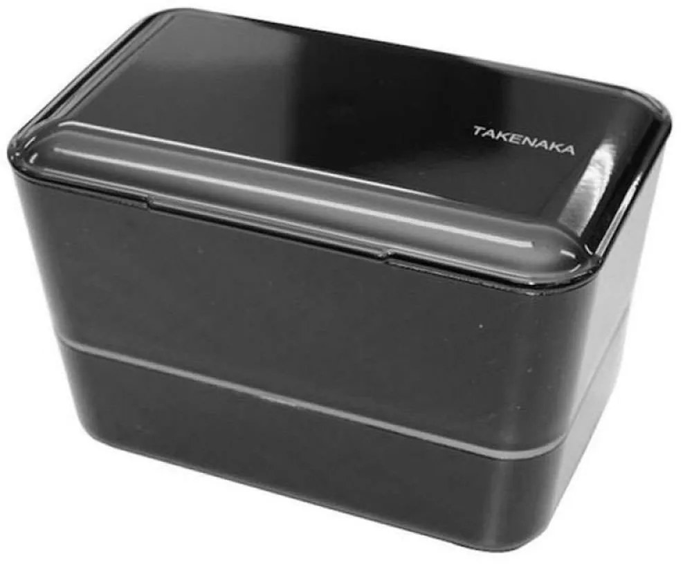 Δοχείο Φαγητού Bento Bite Box Dual LBTTN12-1402-01 17,2x10,9x10,6cm 1150ml Black Takenaka Polyethylene