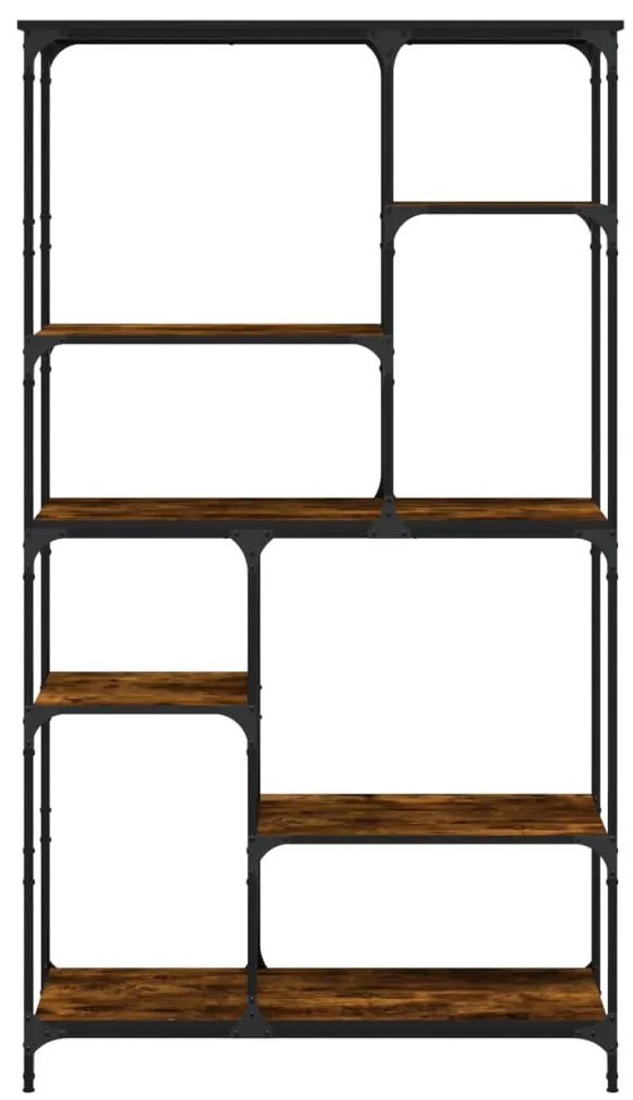 vidaXL Βιβλιοθήκη Καπν. Δρυς 99 x 35,5 x 176 εκ. Επεξεργ. Ξύλο/Ατσάλι