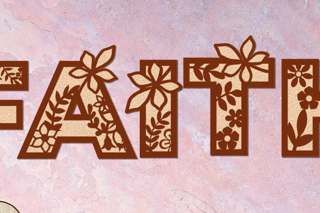 Σετ των 2 Intra απο ξύλο plywood Χρώμα wenge 3mm-4mm πάχος - Faith Layered Wall Panel Δίασταση 6x12 cm INTRAFABR-66918134