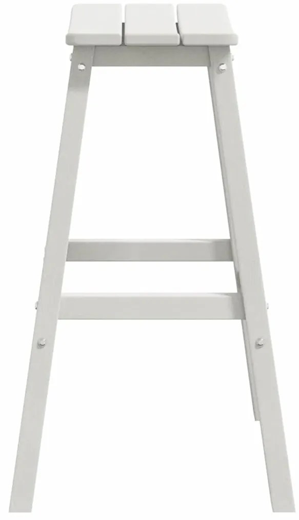 vidaXL Μπαρ σκαμπό 2 pcs Λευκό 52 x 43 x 73.5εκ Πλαστικό