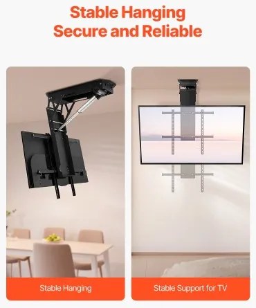 VEVOR Motorized Ceiling TV Mount Electric Flip Down TV Mount for 32-70 in Screen