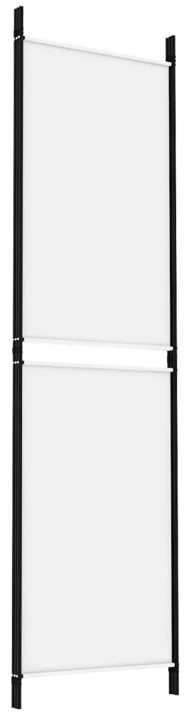 vidaXL Διαχωριστικό Δωματίου με 3 Πάνελ Λευκό 150 x 180 εκ. Υφασμάτινο