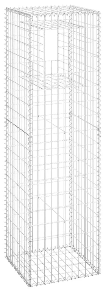 vidaXL Συρματοκιβώτιο Στύλος 50 x 50 x 180 εκ. Σιδερένιο