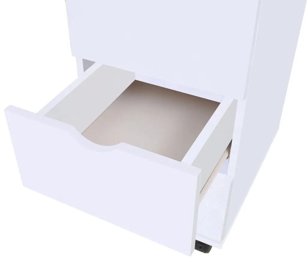 vidaXL Συρταριέρα Λευκή 33 x 45 x 60 εκ.