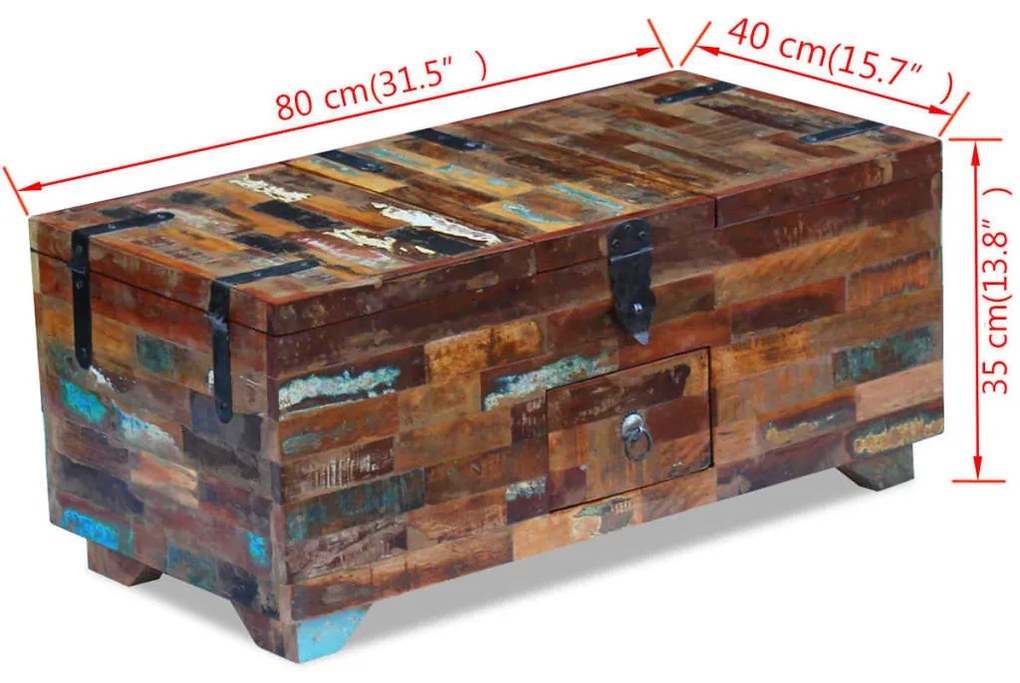 ΤΡΑΠΕΖΑΚΙ ΣΑΛΟΝΙΟΥ / ΜΠΑΟΥΛΟ 80 X 40 X 35 ΕΚ. ΑΝΑΚΥΚΛΩΜΕΝΟ ΞΥΛΟ 243320