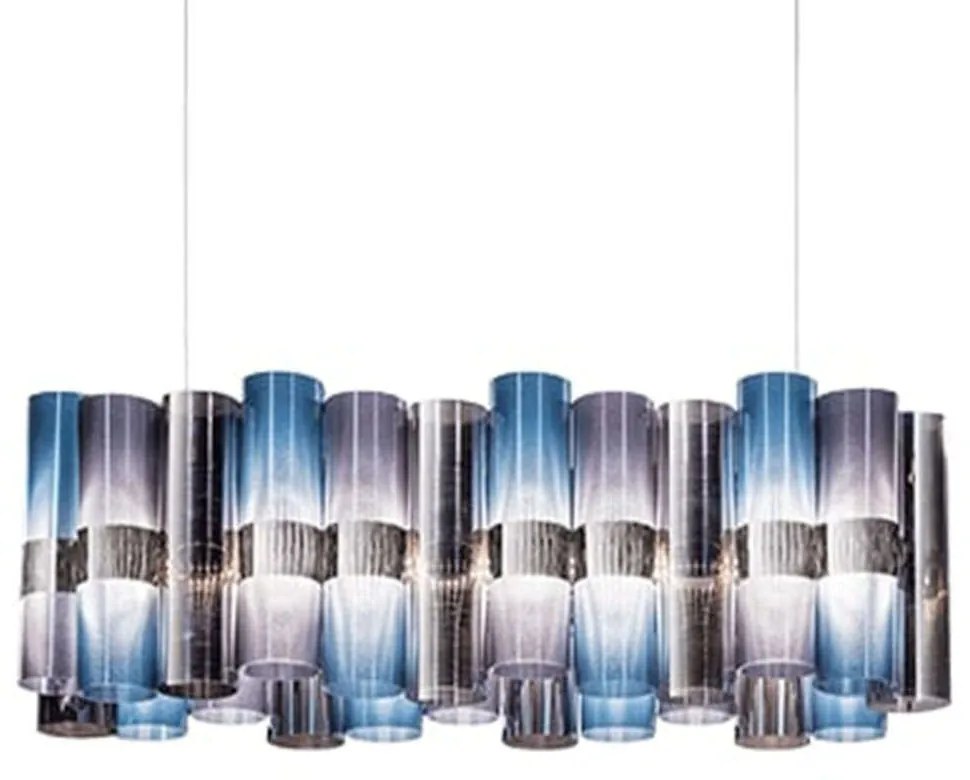 Φωτιστικό Οροφής - Ράγα La Lollo 93x28x28cm Led 7820lm 70W 2700K Silver-Blue Slamp